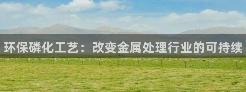 亿万城市手游：环保磷化工艺：改变金属处理行业的可持续