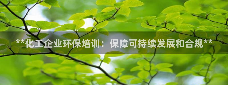 亿万先生手机版入口在哪：**化工企业环保培训：保障可持续发展和合规**
