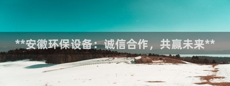 mr8001亿万先生：**安徽环保设备：诚信合作，共赢未来**