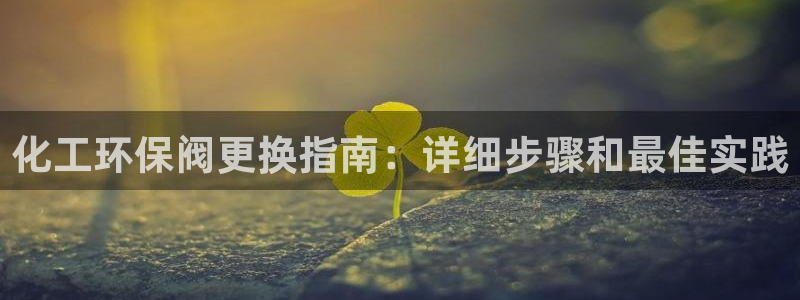 亿万讲什么：化工环保阀更换指南：详细步骤和最佳实践