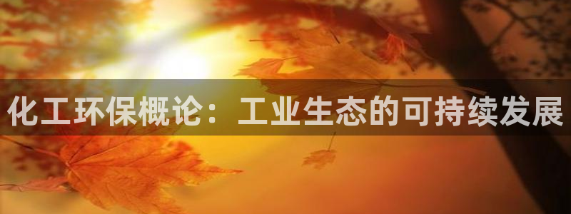 亿万先生客户端官网登录入口：化工环保概论：工业生态的可持续发展