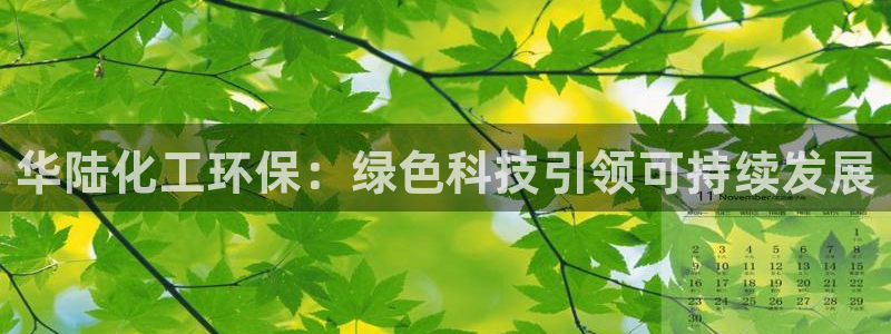 亿万先生换网址了吗：华陆化工环保：绿色科技引领可持续发展