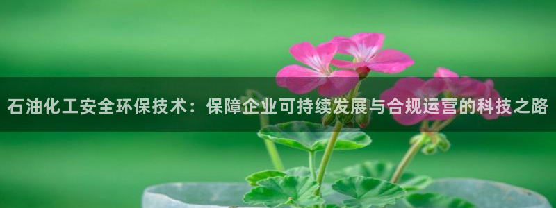 亿万先生手游下载：石油化工安全环保技术：保障企业可持续发展与合规运营的科技之路