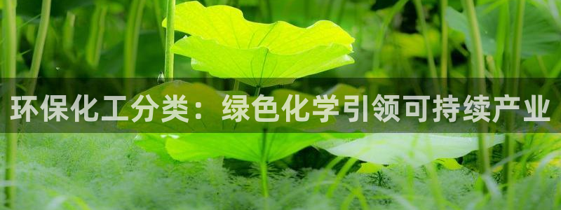 亿万先生客户端官网登录不上：环保化工分类：绿色化学引领可持续产业