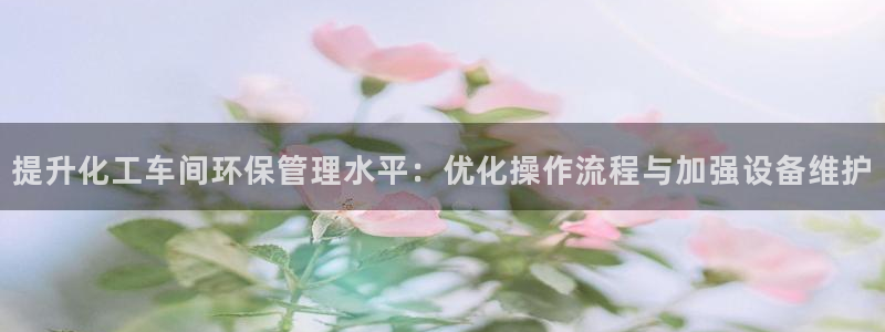 亿万先生网页在线客服：提升化工车间环保管理水平：优化操作流程与加强设备维护