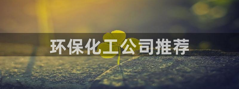 亿万剪辑：环保化工公司推荐