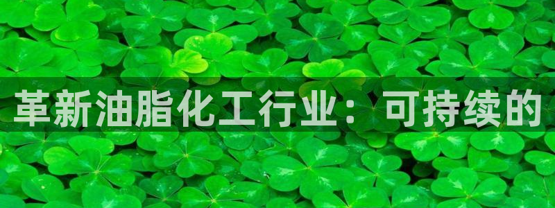 亿万先生官方客服：革新油脂化工行业：可持续的